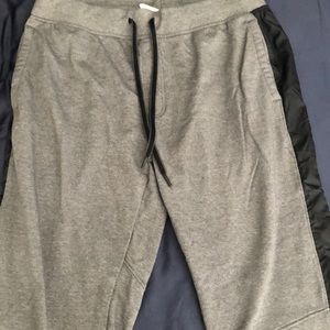 Under Armour gray sweatpants.